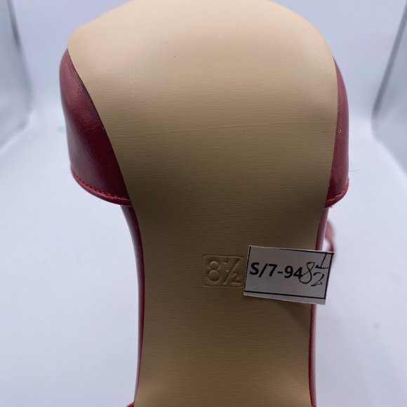 A FOWT red pointy to slingback stilettos heels pumps shoes - Picture 10 of 13